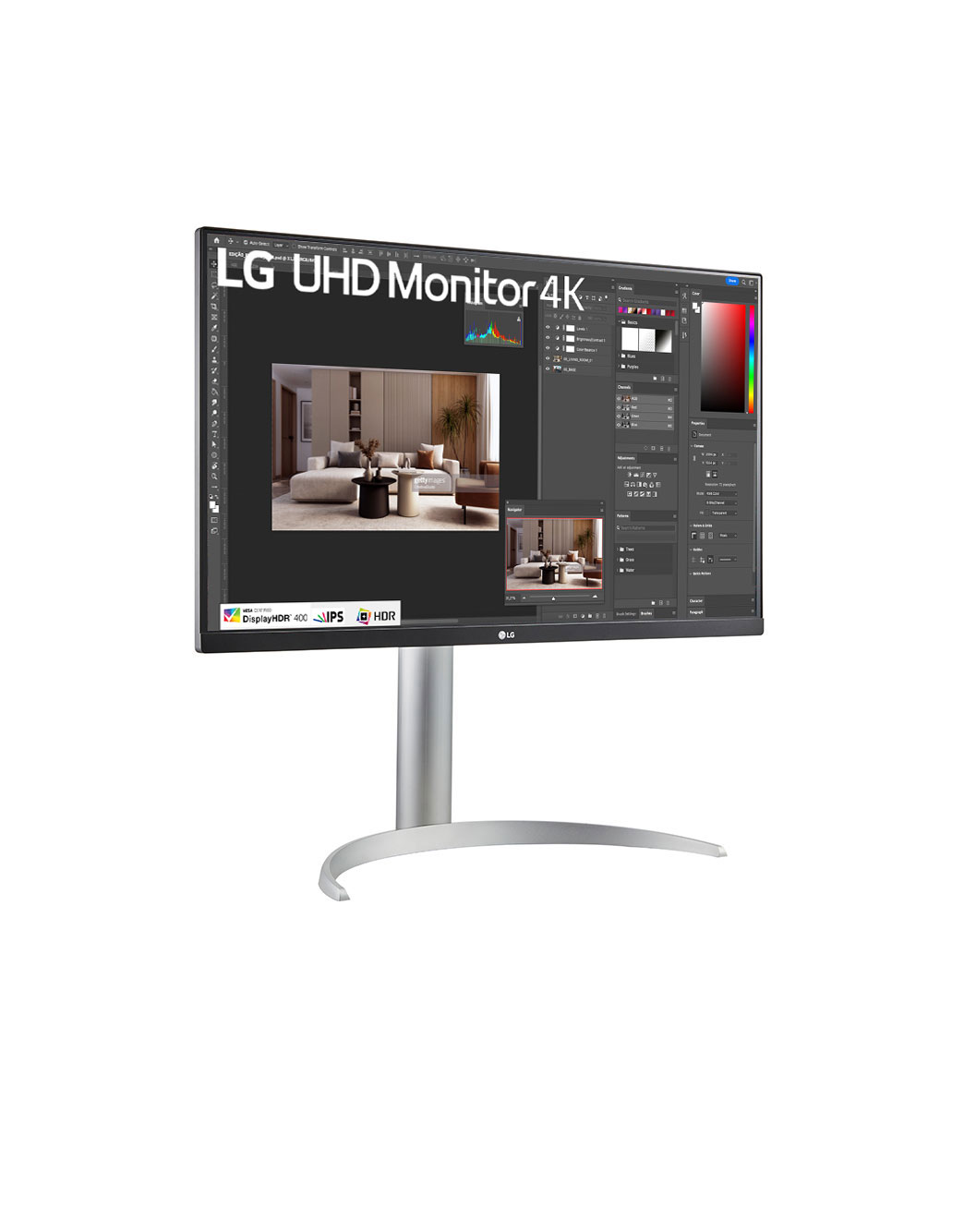 Monitor LG UHD 27” IPS, 4K, 3840 x 2160, 60Hz, 5ms (GtG em Faster