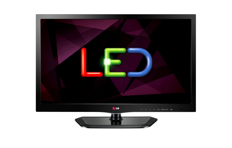 Vista frontal de TV Monitor LG - Preto LED 28&#39;&#39; 28LN500B - Conexão HDMI 28LN500B