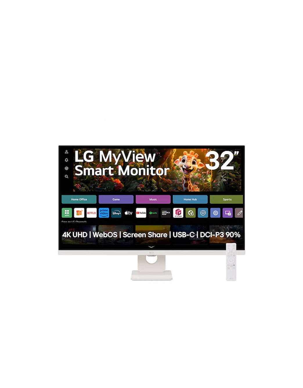 Monitor LG MyView Smart 32SR73U-W Tela UHD 4K 32