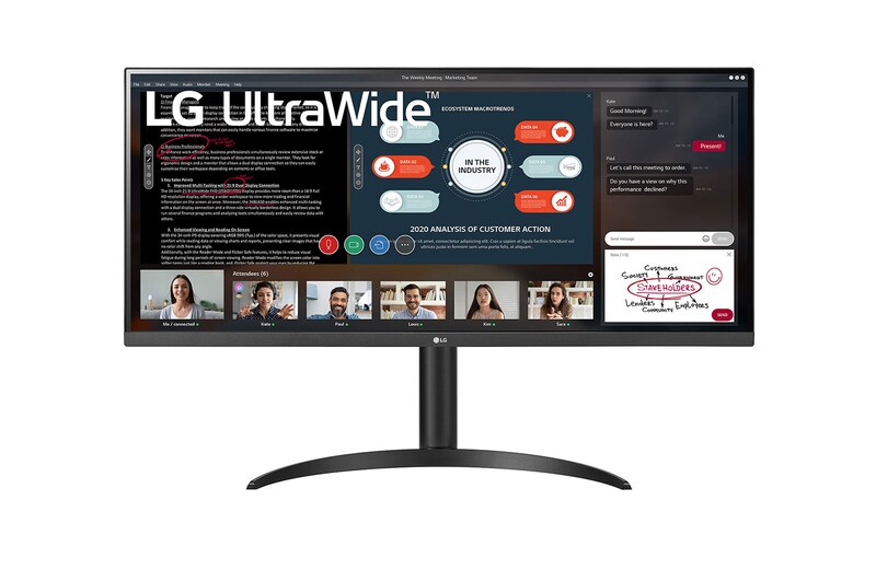 LG Monitor LG UltraWide 34'' IPS Full HD 2560x1080 75Hz 5ms (GtG) HDR10 HDMI AMD FreeSync Dynamic Action Sync 34WP550-B, 34WP550-B