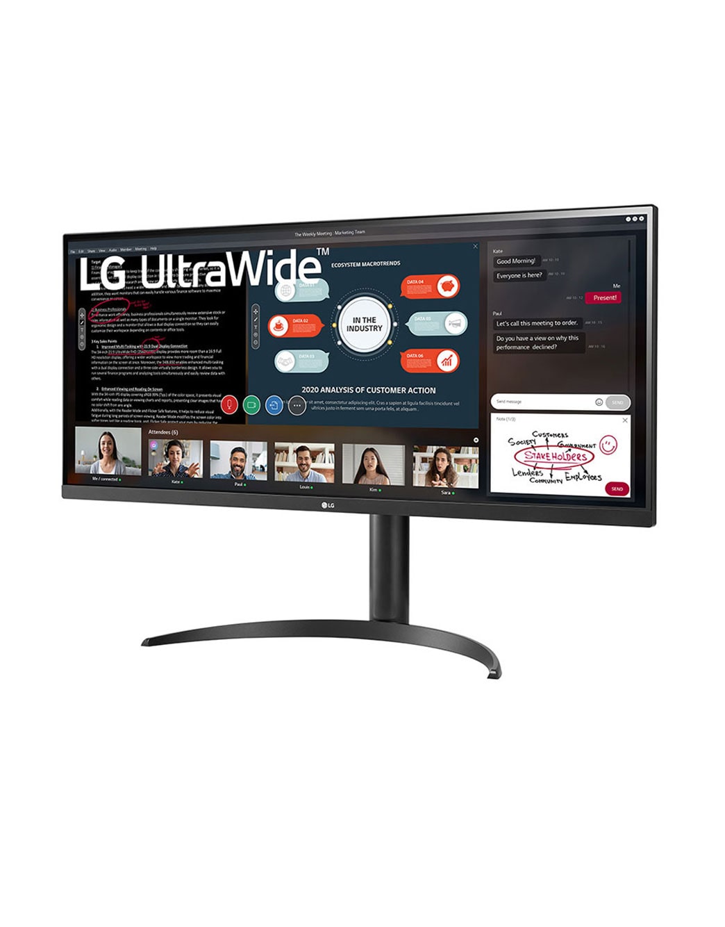 LG ウルトラワイドモニター 34WP550-B Monitor LG UltraWide 34'' IPS Full HD 2560x1080 75Hz 5ms (GtG