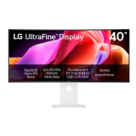 ディスプレイ・モニター本体 LG UltraFine Display 40U990A-W LG UltraFine™ Nano IPS Black 5K2K WUHD 40
