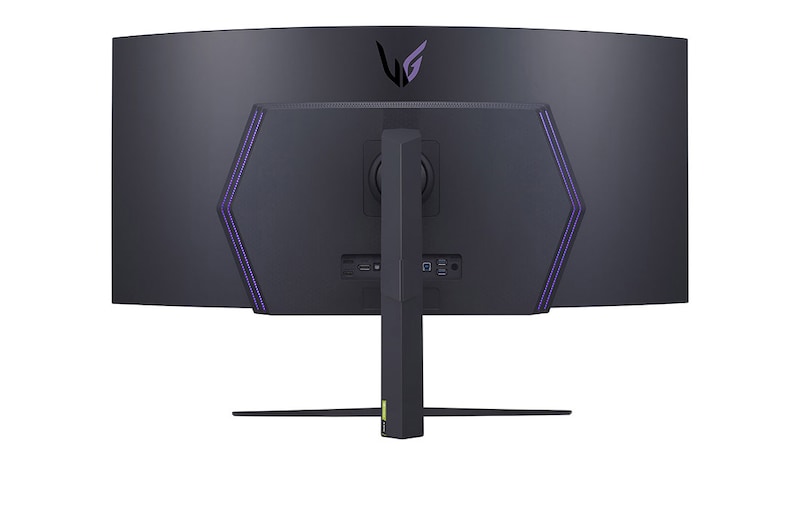 LG Monitor Gamer LG UltraGear OLED Curvo – Tela OLED de 45” (21:9), WQHD (3440 x 1440), 240Hz, 0,03ms (GtG), HDMI, DisplayPort, AMD FreeSync Premium, NVIDIA® G-SYNC®, HDR10 – 45GR95QE-B, 45GR95QE-B