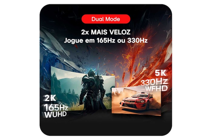 side view of a tilted monitor