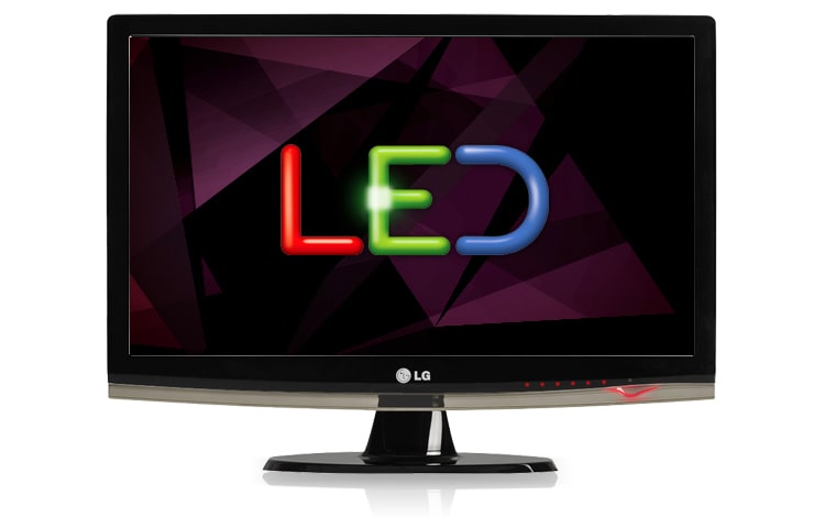Vista frontal de Design, qualidade de imagem e funções especiais. E2355V