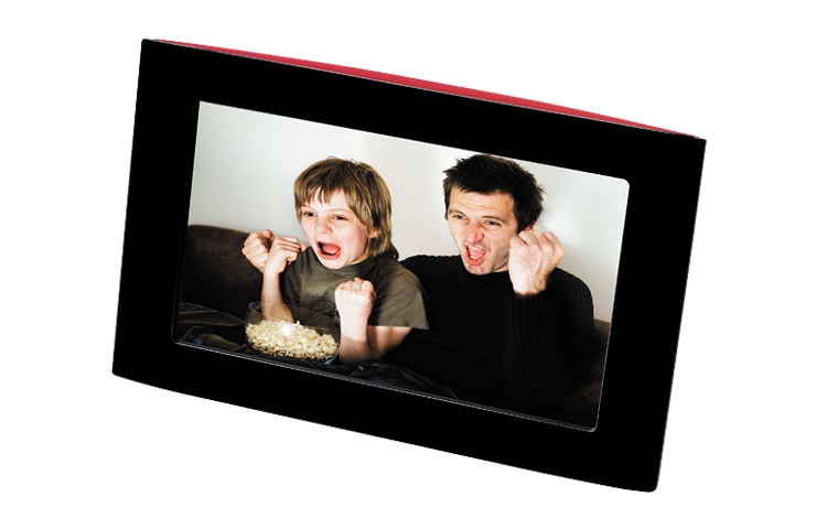 LG Digital Photo Frame de 7", reproduza suas fotos, vídeos e MP3 favoritos e ainda desfrute de funções adicionais., F7000N