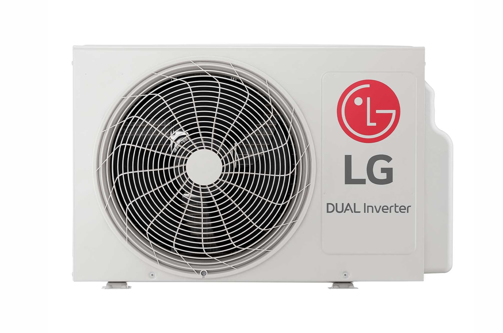 Condensadora do Ar-Condicionado LG AI Dual Inverter Voice 9.000 BTU Frio 127V modelo S3-Q09AA31B visto de frente