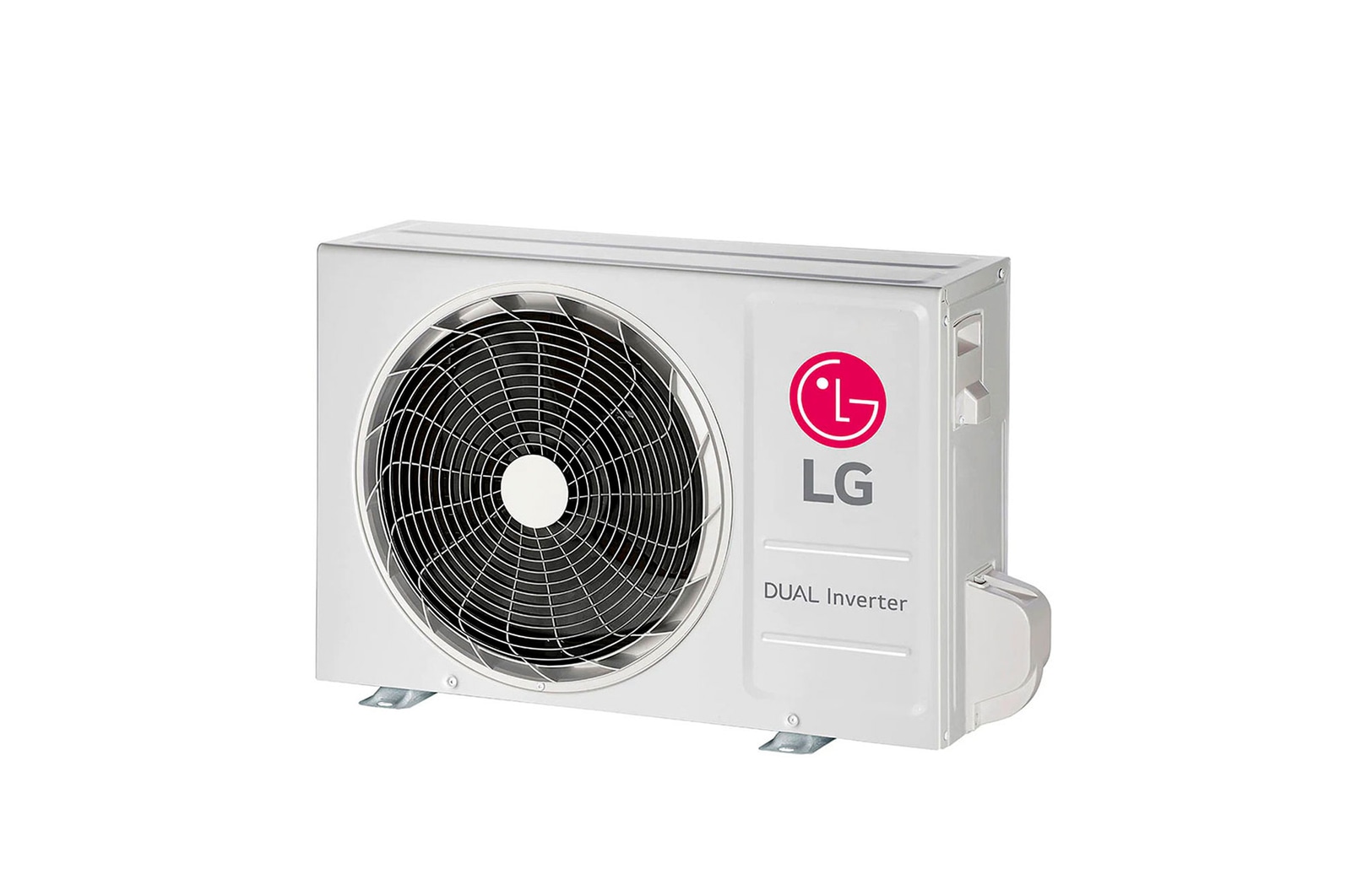 Condensadora do Ar-Condicionado LG AI Dual Inverter Voice 9.000 BTU Frio 127V modelo S3-Q09AA31B visto de frente