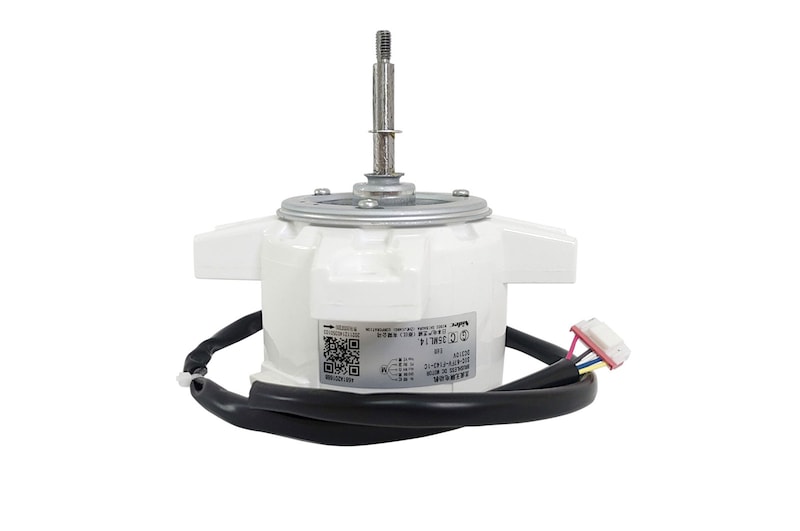 Vista frontal de Motor corrente contínua 60W 650RPM Ar Condicionado LG LTNC182QLE0, AMNW18GTQA0, AMNW18GTQA1 - 4681A20168B 4681A20168B
