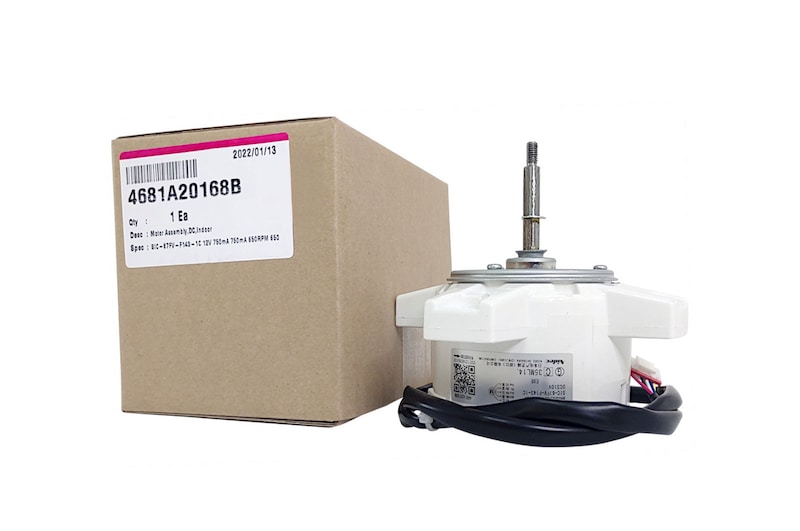 LG Motor corrente contínua 60W 650RPM Ar Condicionado LG LTNC182QLE0, AMNW18GTQA0, AMNW18GTQA1 - 4681A20168B, 4681A20168B
