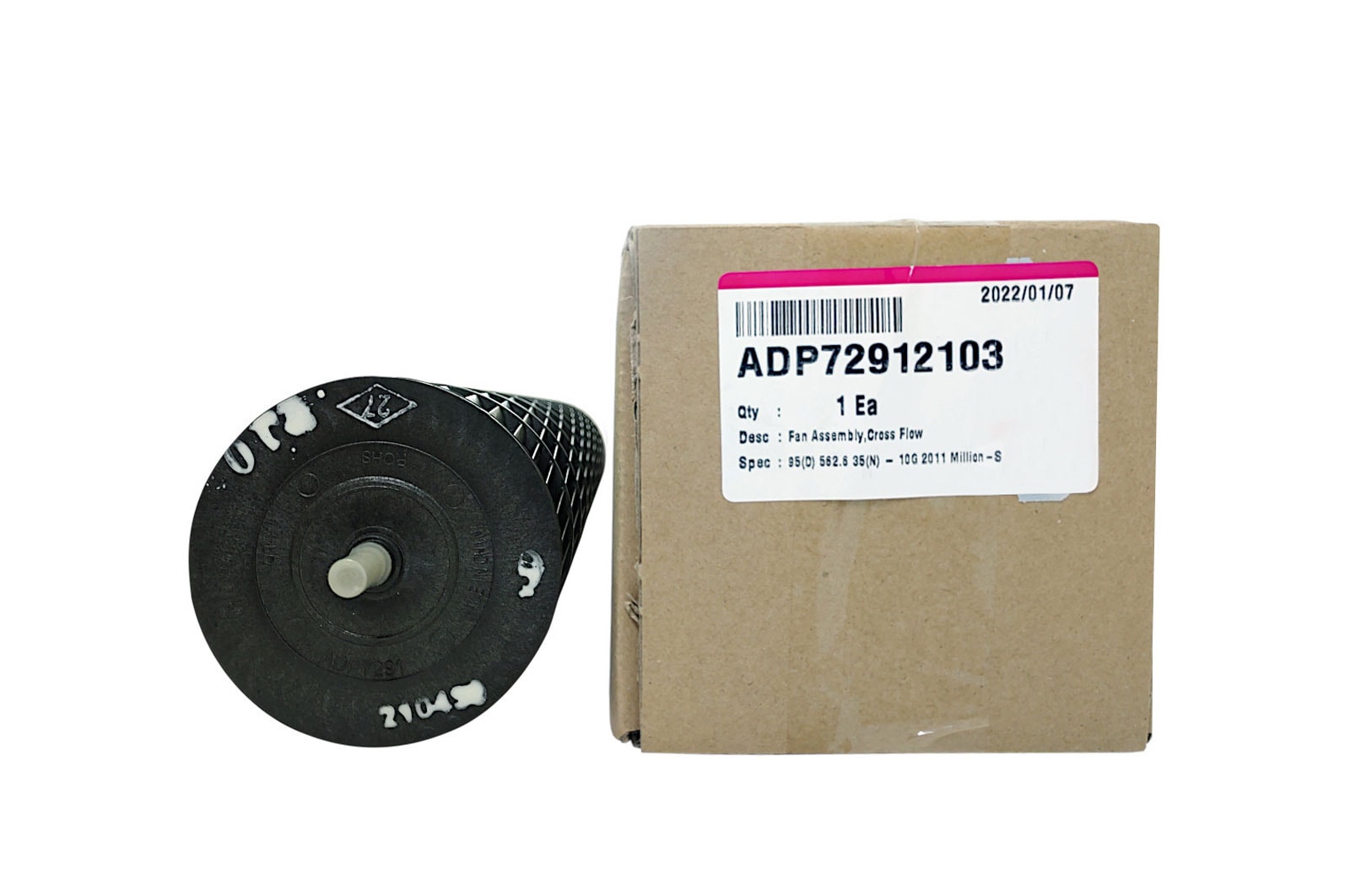 LG Hélice plástica do ventilador Ar Condicionado LG TSNH072W4A0, TSNH072W4A0, USNC072W4W0 - ADP72912103, ADP72912103
