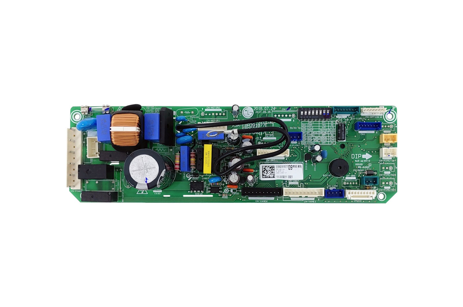 Vista frontal de Placa principal Ar Condicionado LG LTNC182QLE0, LTNC182QLE0, LTNC182QLE0 - EBR39187709 EBR39187709