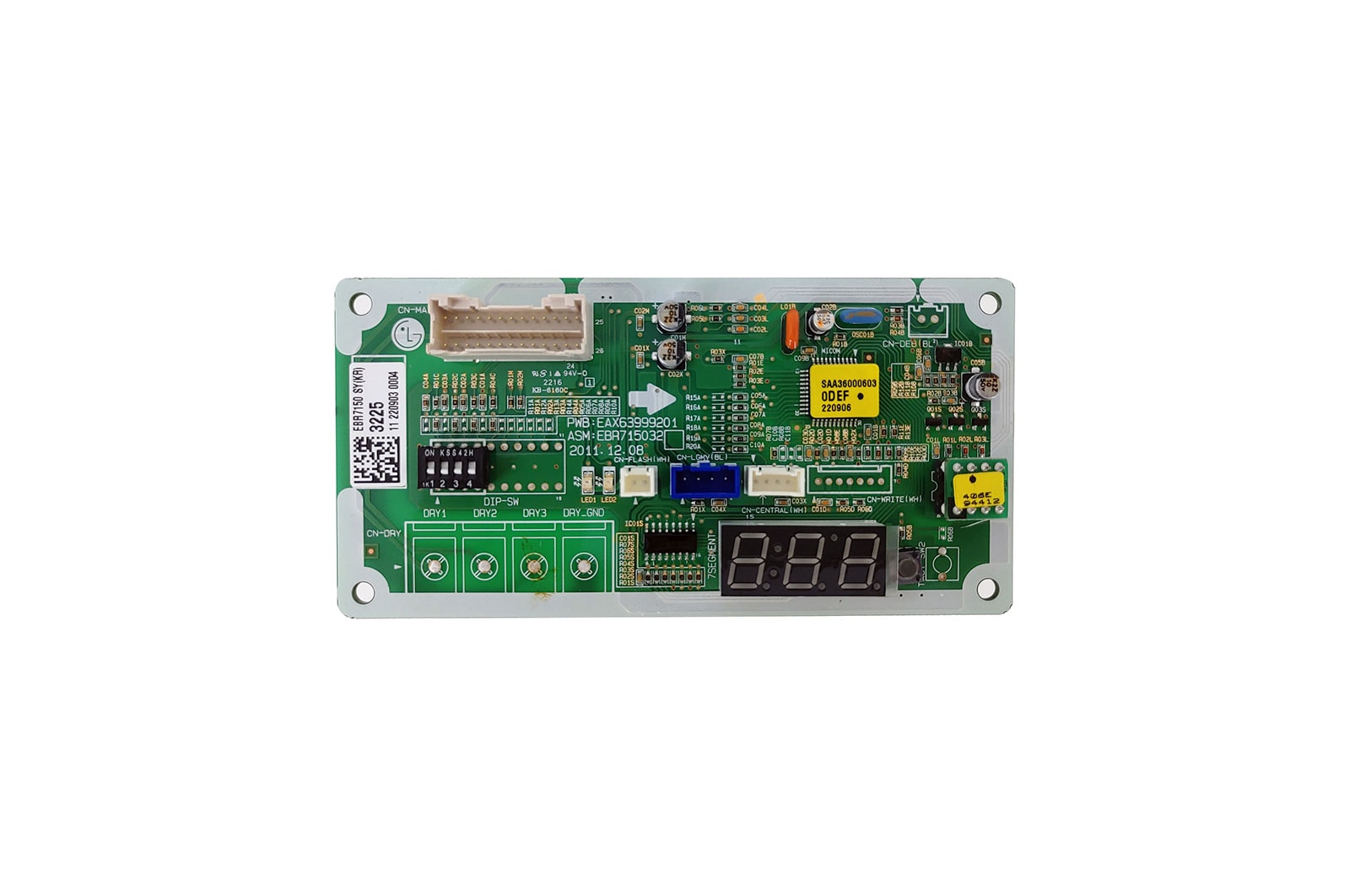 LG Placa de controle Ar Condicionado LG A2UW16GFA2, A2UW18GFA2 - EBR71503225, EBR71503225