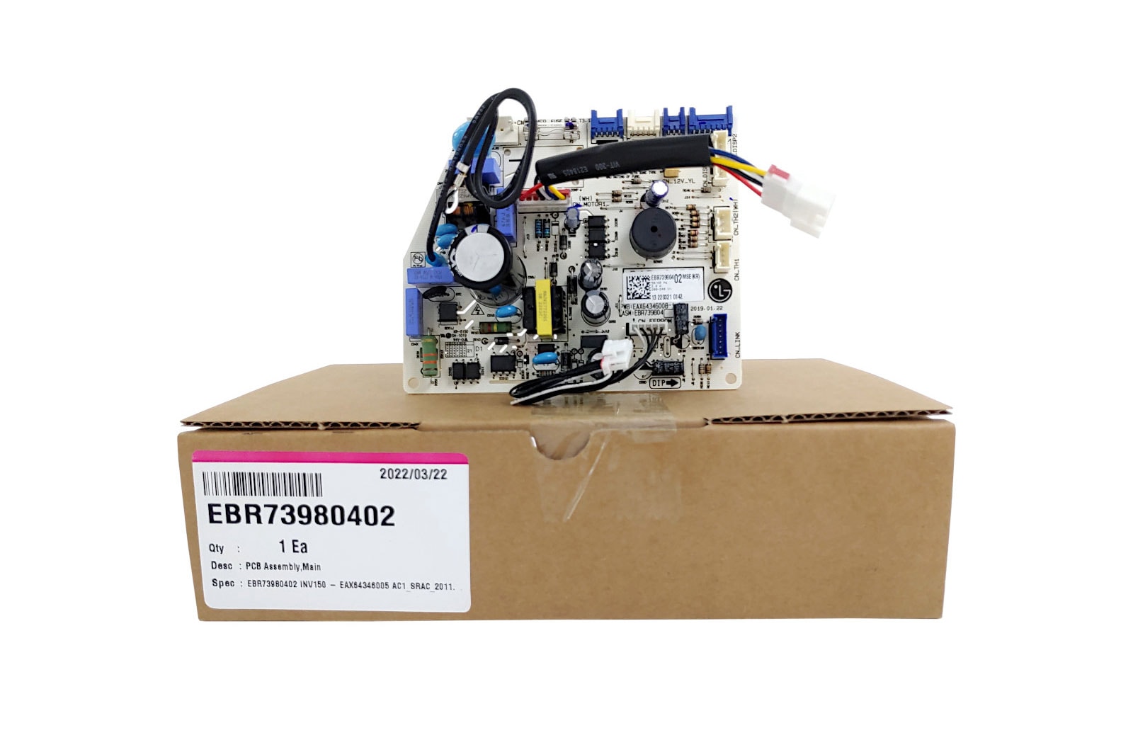 LG Placa principal da evaporadora Ar Condicionado LG ASNQ182CSA1, ASNQ092WSA0, ASNQ122BSA1 - EBR73980402, EBR73980402