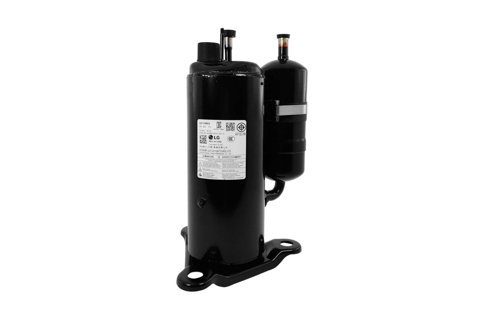 LG Compressor 8.296 FRIG/HR 32.928 BTUs GAT156M Ar Condicionado LG S4UW18KL3WA, ATUW18GPLP0 - TBZ37397501, TBZ37397501