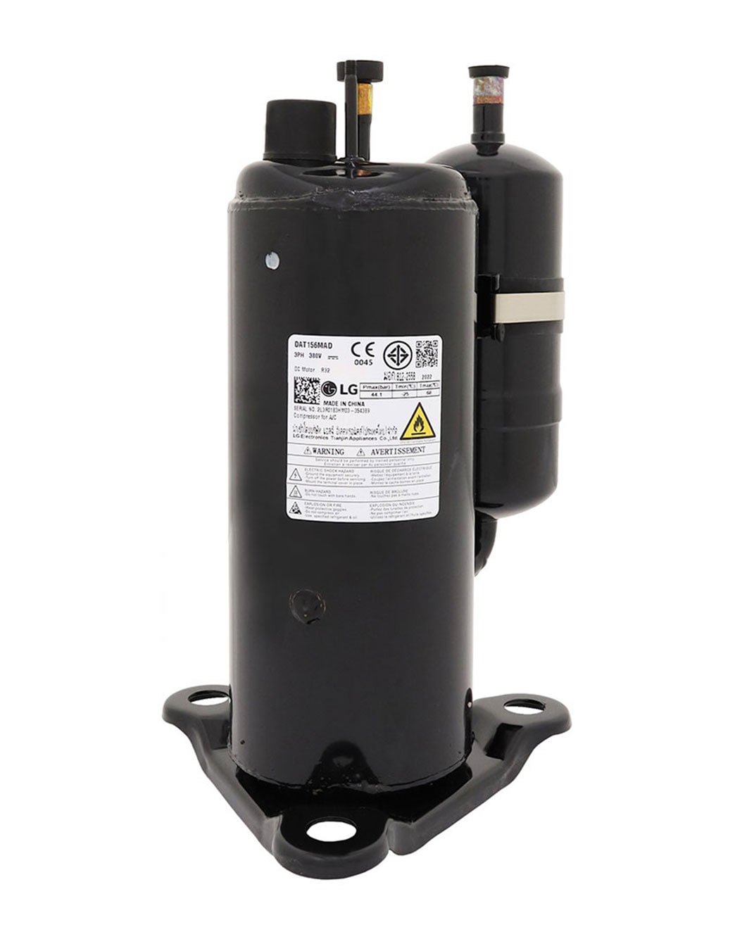 Compressor DAT156MAD Ar Condicionado LG ATUW18GPLP0 - TBZ37957701