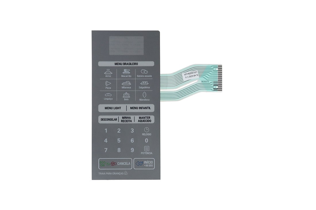 LG Membrana do Display Forno Micro-ondas LG MS3049L, MS3049LA, MS3059L - MFM63057001, MFM63057001