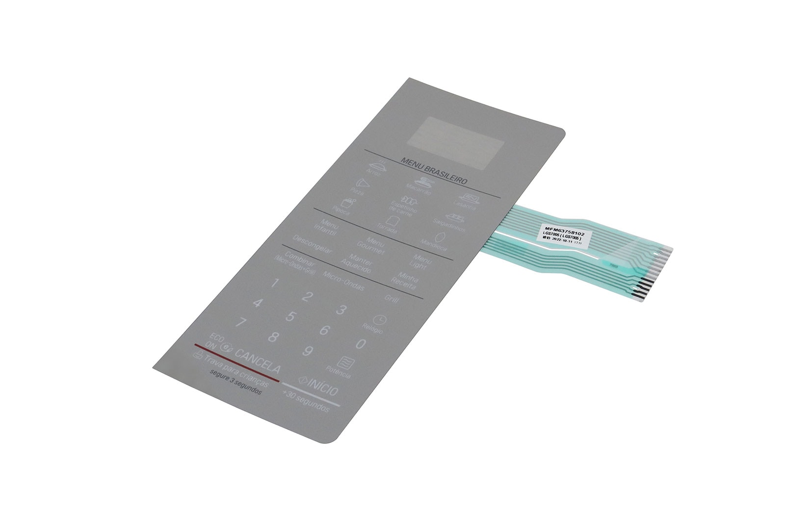 LG Membrana display Micro-ondas LG MH7097AR, MH7097ARA - MFM63758102, MFM63758102