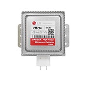 Vista frontal de Magnetron 2M214 -39F Forno Micro-ondas LG MS3052R, MH7058GA, MH7053R - 6324W1A003E 6324W1A003E