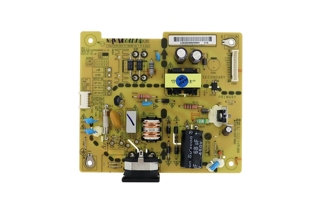 LG Placa da fonte Monitor LG 22BN550Y-BI, 24BL550J-BI, 24BL550J-BI - EAY65388604, EAY65388604