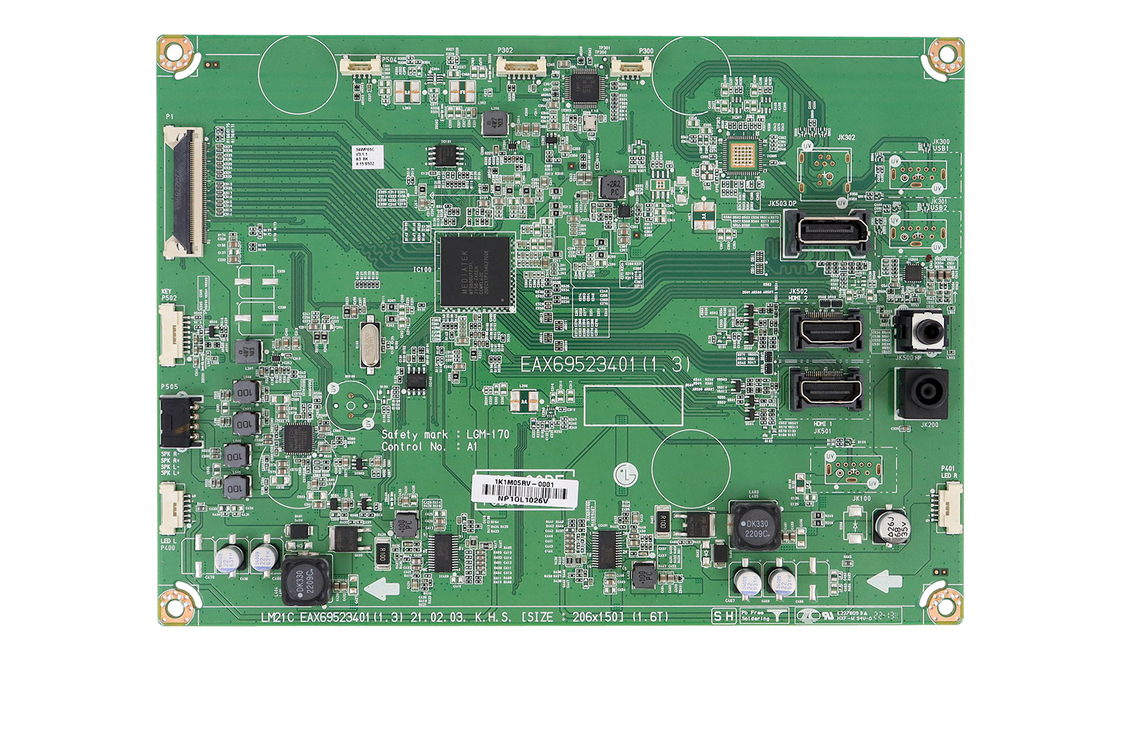 LG Placa principal Monitor Desktop LG 34WP65C-B - EBU66249802, EBU66249802