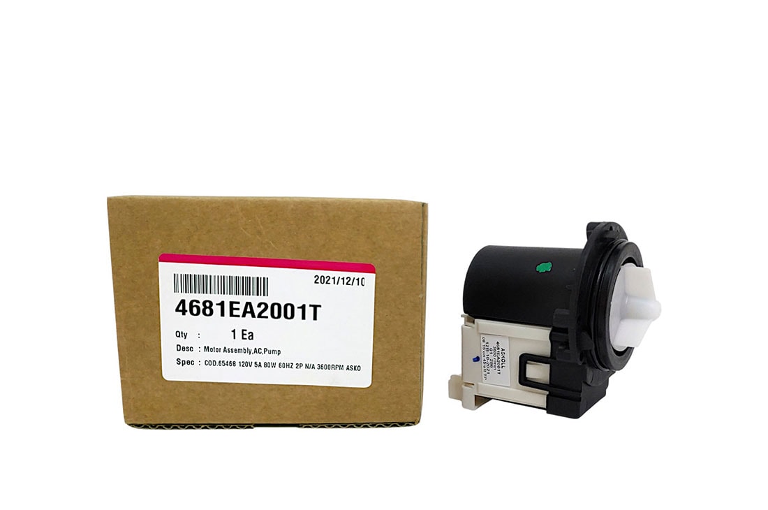LG Bomba de drenagem Lava e Seca LG WD-11270RD, WD17VTS6, WD17VVS6 - 4681EA2001T, 4681EA2001T