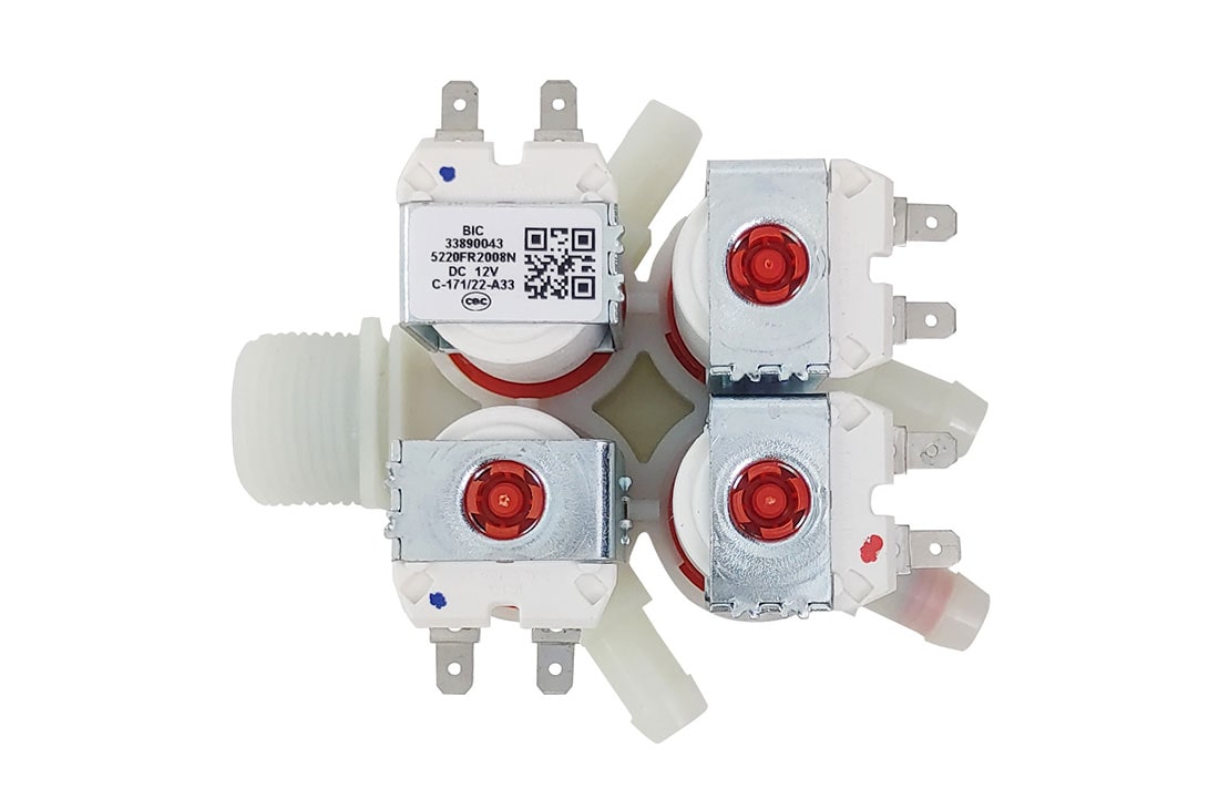 LG Válvula 4 vias Lava e Seca LG CV9011WC4A, CV3011WG4, CV5010TS4 - 5220FR2008N, 5220FR2008N