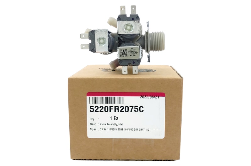 LG Válvula entrada d'água 3 vias Lavadora LG WD-12320RD - 5220FR2075C, 5220FR2075C