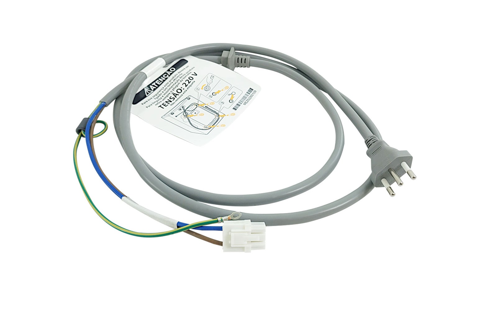 LG Cabo de força Lava e Seca LG WD-1403RD5, WD17SV2S6BA, WM11WPS6A - 6411ER1006K, 6411ER1006K