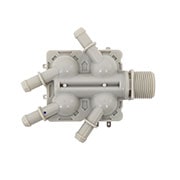 LG Válvula Entrada Água 4 vias Lava e Seca LG CV9011EC4, CV9011WC4, CV9011WC4A - AJU75412402, AJU75412402