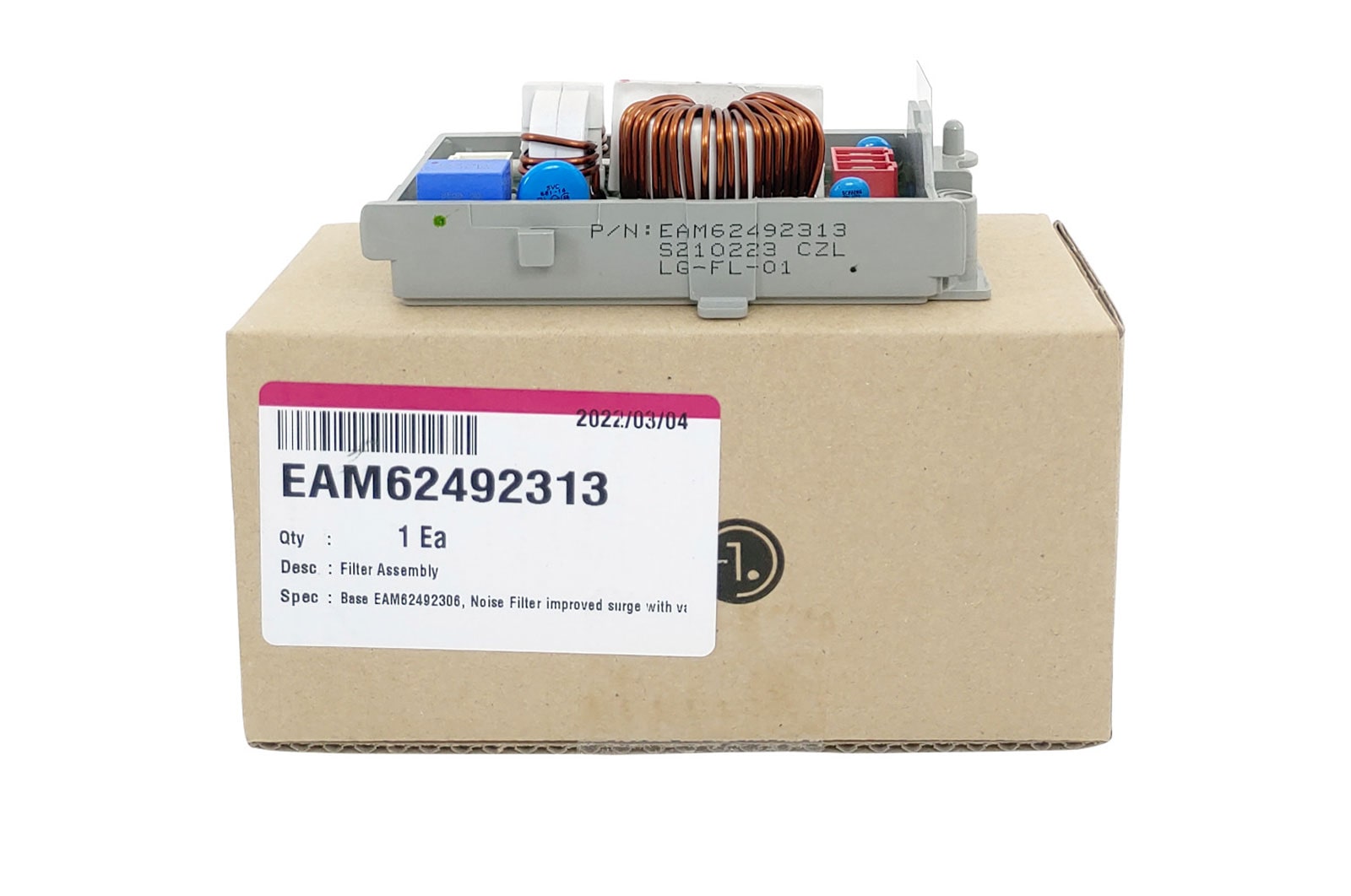 LG Filtro de linha Lavadora LG WD1485AT7B, CV3011WG4, CV5010TS4 - EAM62492313, EAM62492313