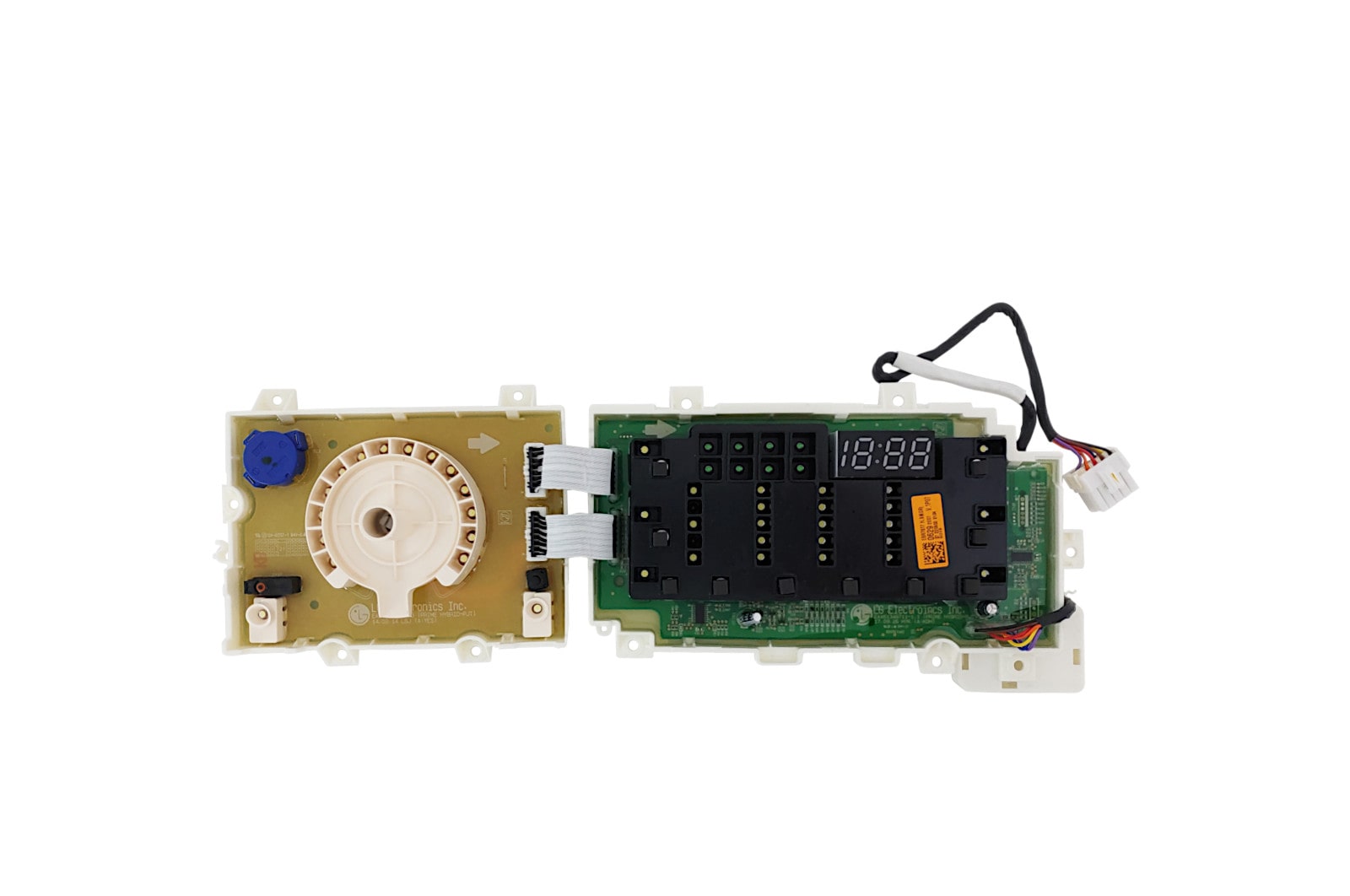 Vista frontal de Placa display Lava e Seca LG NAS106F1WBR, NAS106F1WBR - EBR78770629 EBR78770629