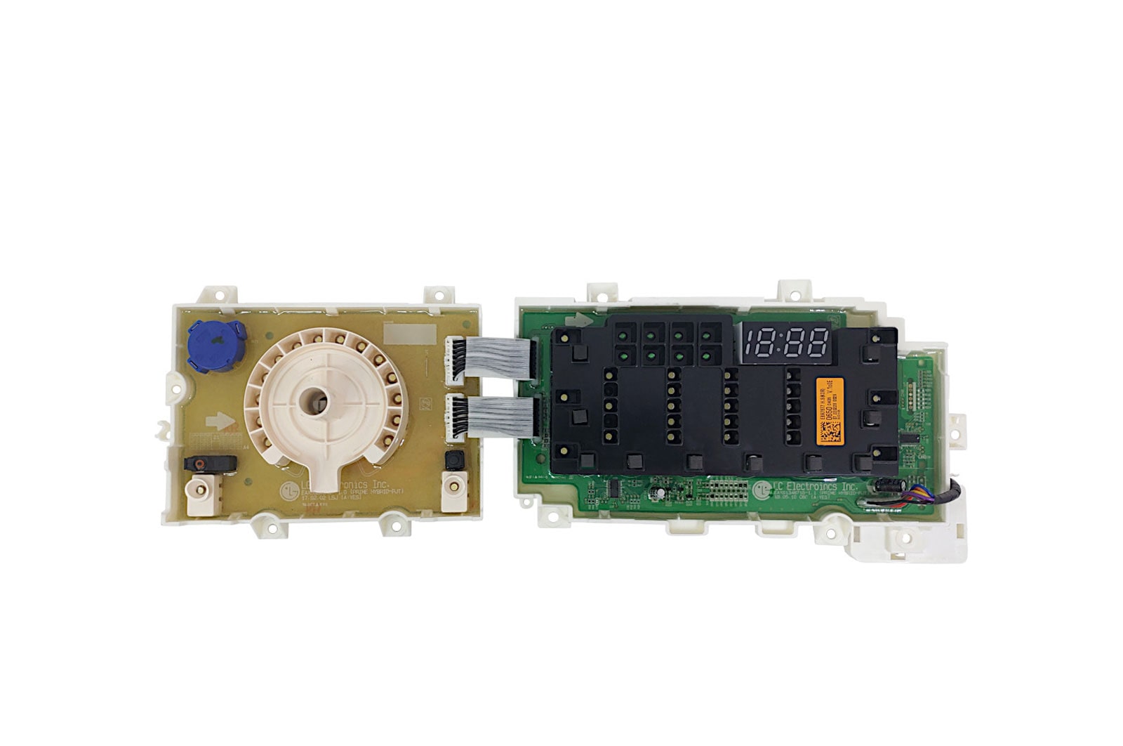 Vista frontal de Placa display Lava e Seca LG WD11WP6, WD11EP6, WD1412RT7B - EBR78770650 EBR78770650