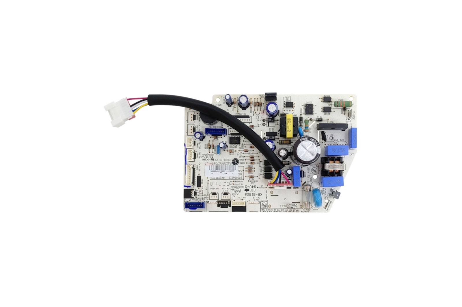 Vista frontal de Placa principal da evaporadora Ar Condicionado LG S4NQ12JA31C - EBR88543215 EBR88543215
