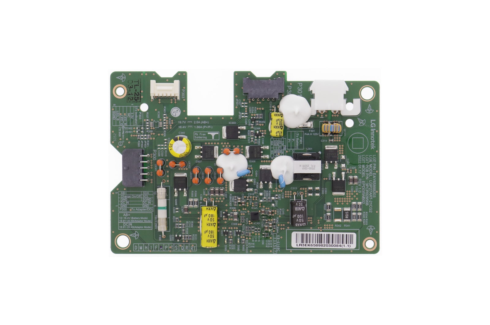 Vista frontal de Placa da Fonte Monitor LG 27ART10AKPL EAY65898203 EAY65898203