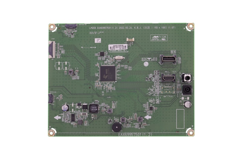 Vista frontal de Placa Principal Monitor LG 27GS60FB EBU67787201 EBU67787201