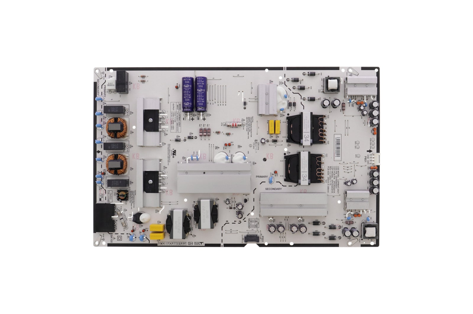 Vista frontal de Placa fonte TV LG 86UR8750PSA EAY65895431 EAY65895431