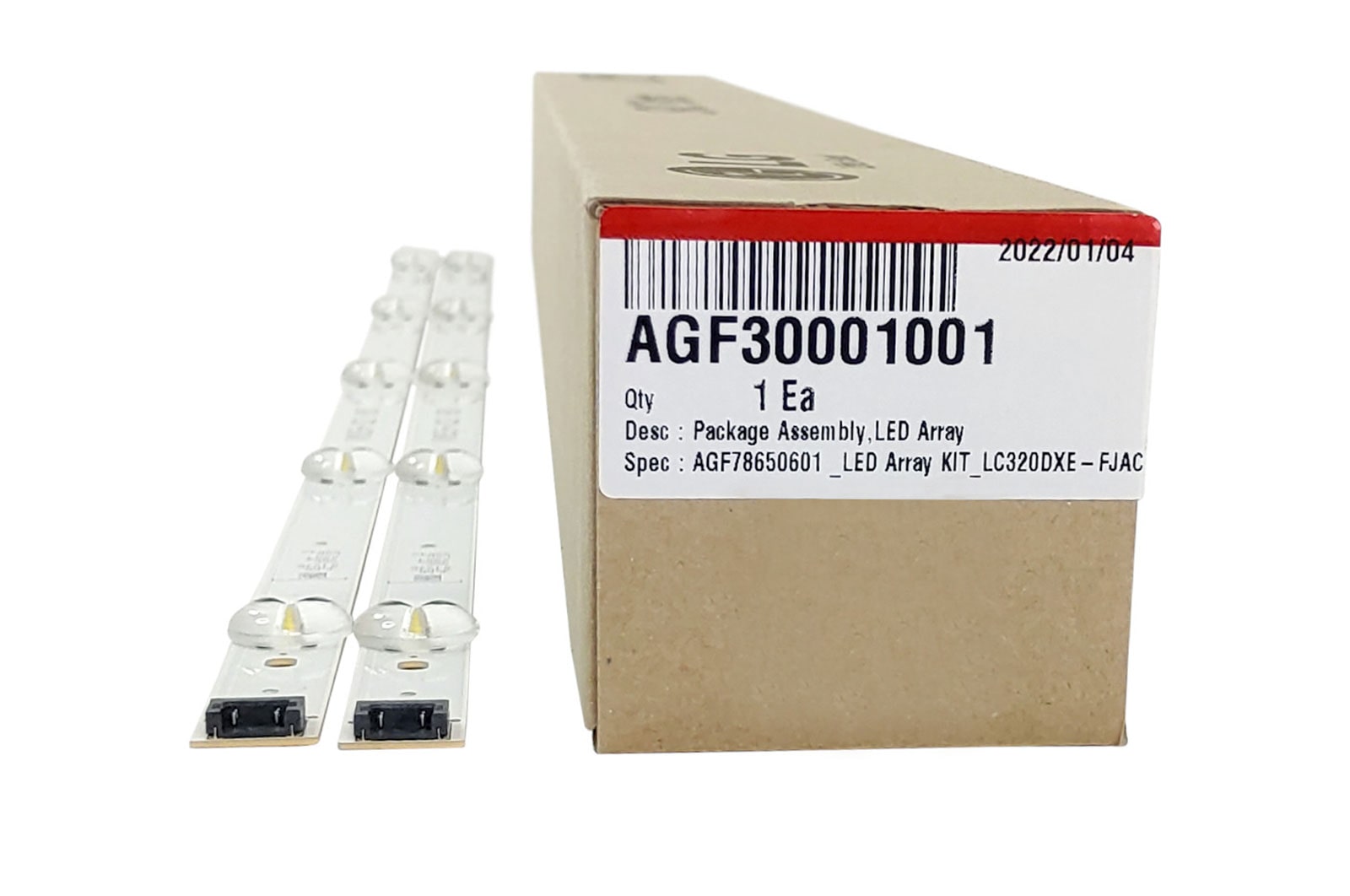 Vista frontal de Kit régua de LED TV LG 32LJ600B - AGF30001001 AGF30001001