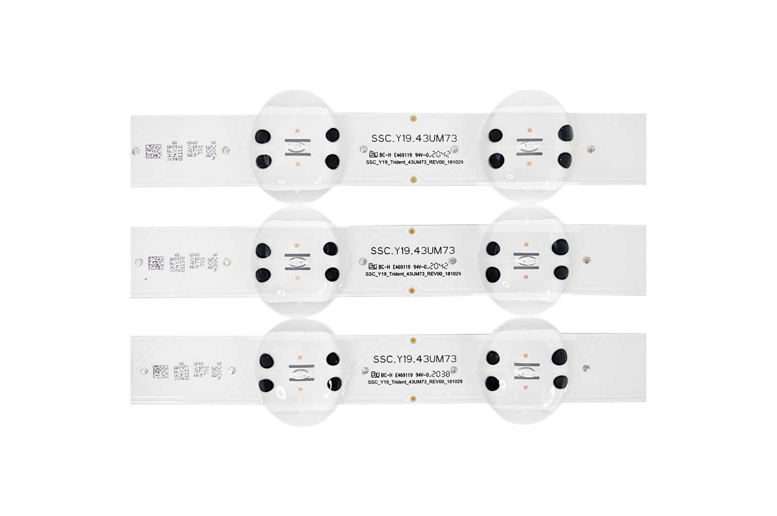 LG Kit régua de LED TV LG 43UN7300PSC, 43UN731C0SC, 43US660H0SD - AGM76872401, AGM76872401