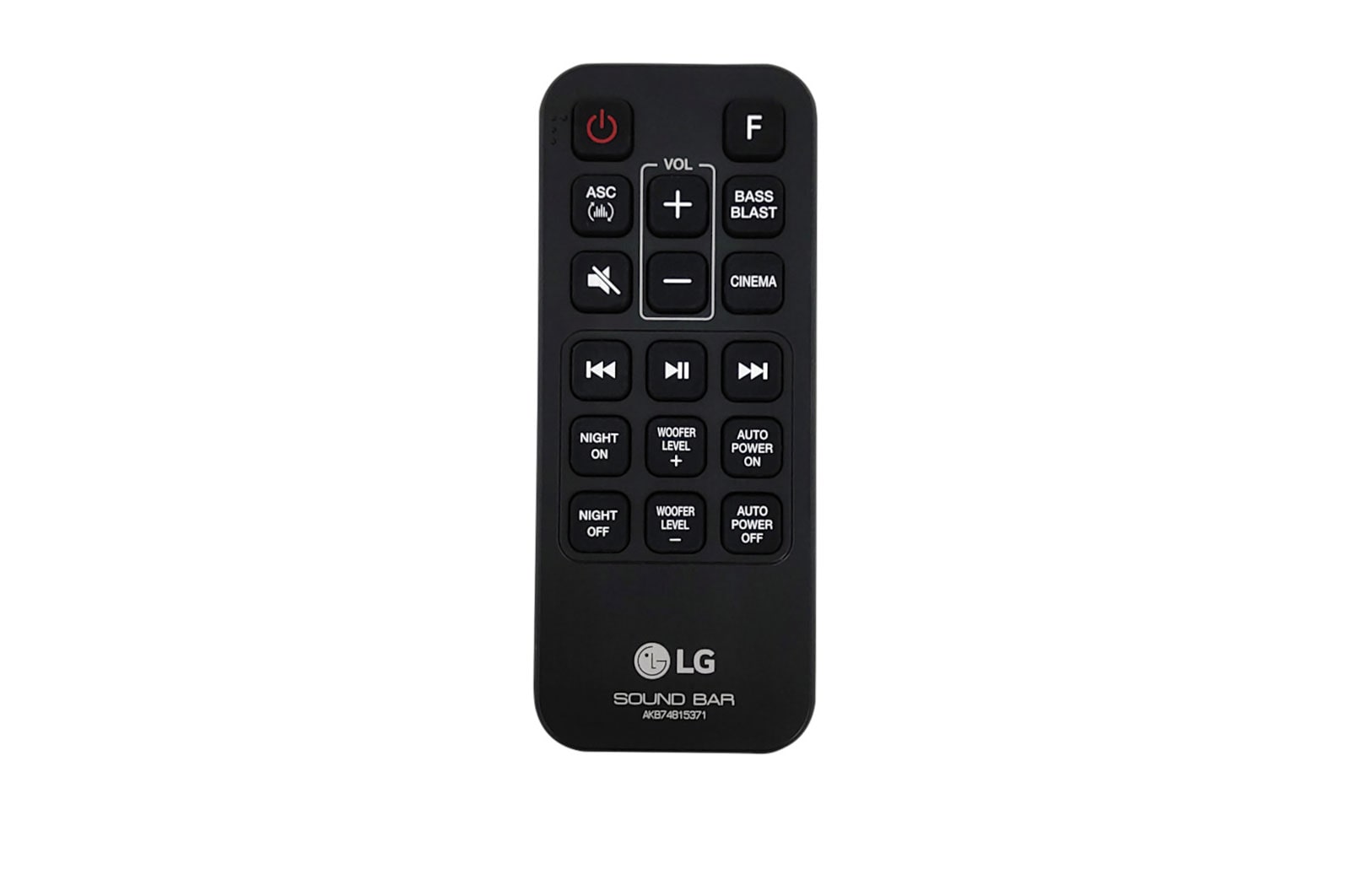 LG Controle remoto da Soundbar, AKB74815371