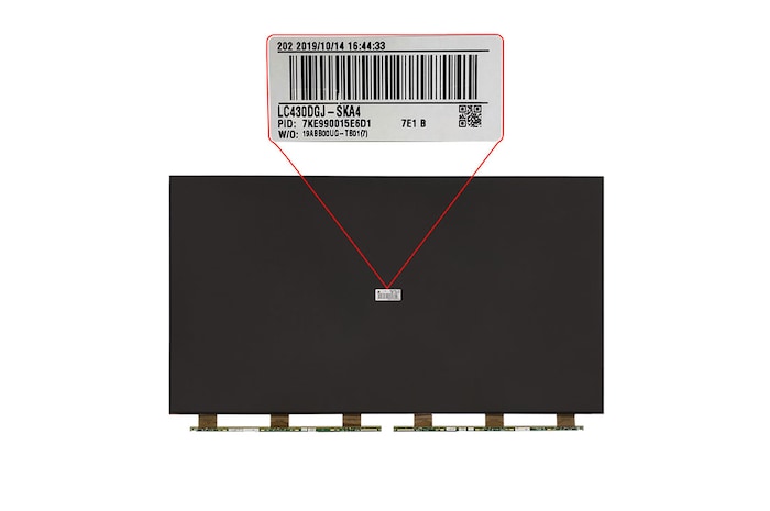 LG Tela de cristal líquido (BA) TV LG 43UJ6300 - EAJ63932801, EAJ63932801