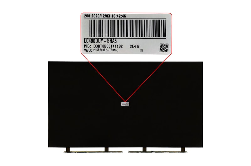 LG Tela de cristal líquido (BA) TV LG  49UK6310PSE, 49UM7300PSA, 49UM731C0SA- EAJ65328401, EAJ65328401