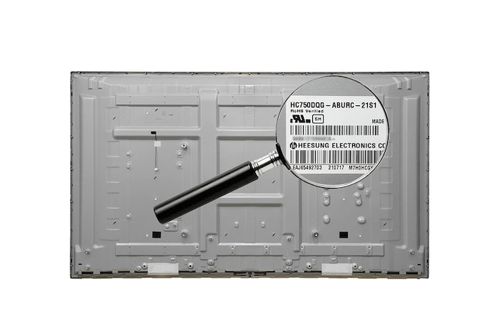 LG Painel de cristal líquido (módulo) TV LG 75UN8000PSB - EAJ65492703, EAJ65492703