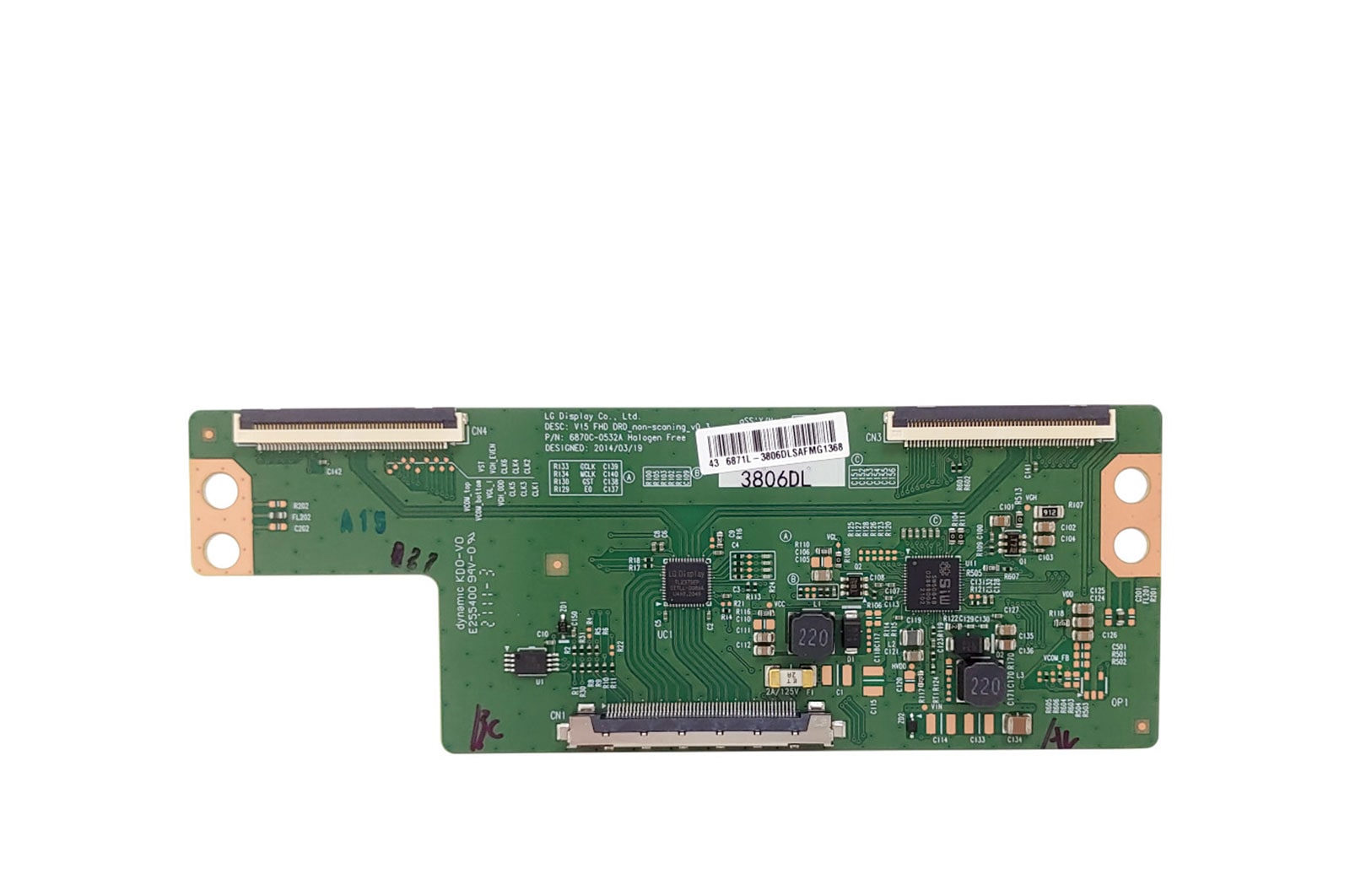 LG Placa time control TV LG 43LH5700, 43LM6370PSB, 43LU660H - EAT63053701, EAT63053701