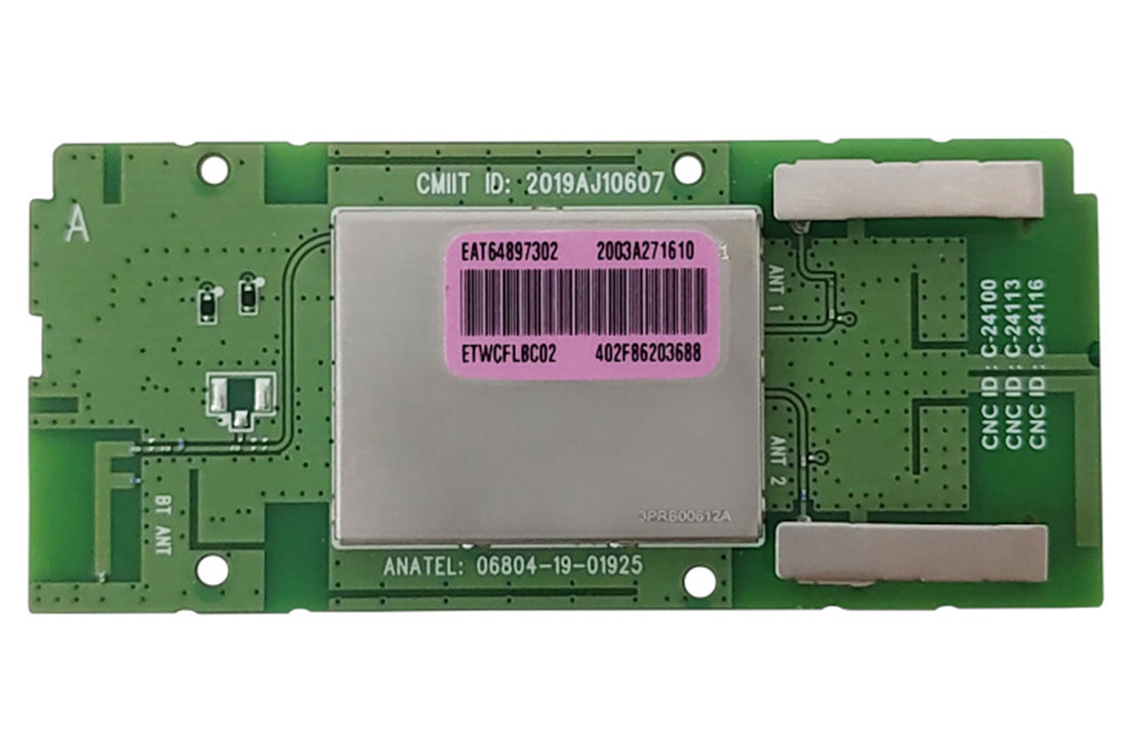 LG Placa (Wi-Fi e Bluetooth) TV LG 49NANO81SNA, 50UN8000PSD, 55NANO79SND - EAT64897302, EAT64897302