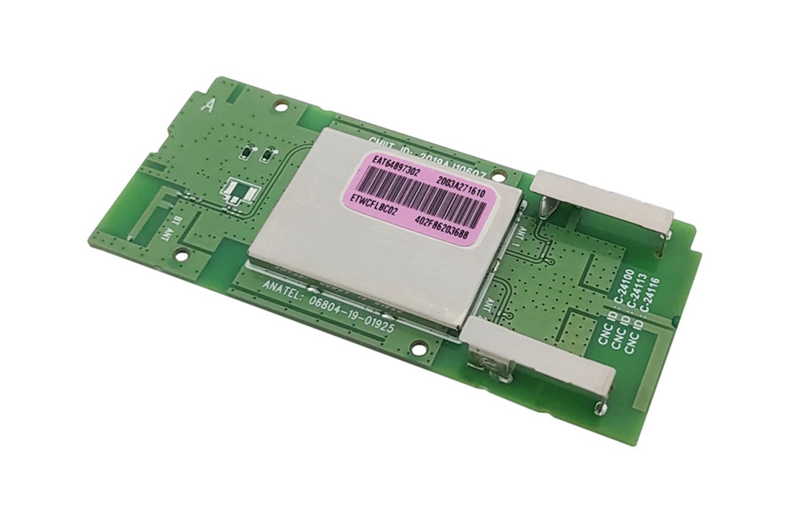 LG Placa (Wi-Fi e Bluetooth) TV LG 49NANO81SNA, 50UN8000PSD, 55NANO79SND - EAT64897302, EAT64897302