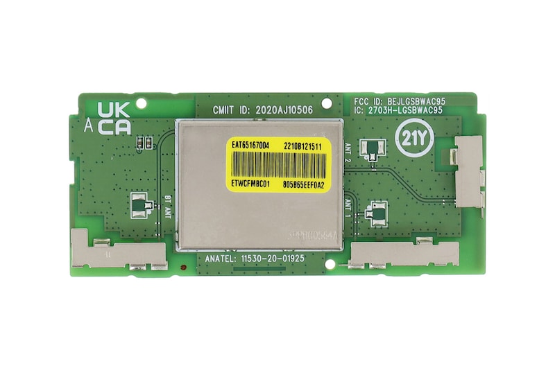 LG Placa Wi-Fi LGSBWAC95 TV LG 82UP8050PSB, 65NANO85SPA, OLED55C1PSA - EAT65167004, EAT65167004