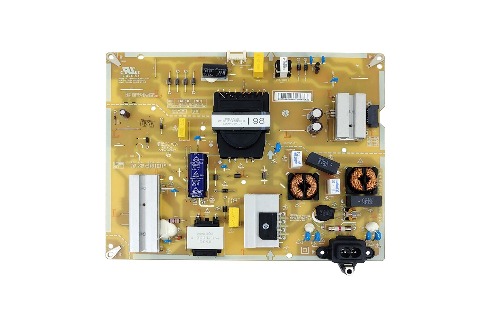 LG Placa fonte TV LG 60UM7270PSA, 60UN7310PSA - EAY65589002, EAY65589002