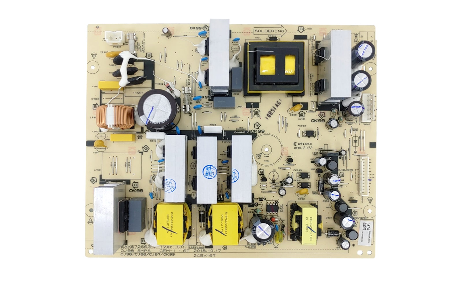 LG Placa da fonte para aparelho Mini System LG CJ87 - CJ88 - EBR83932001, EBR83932001