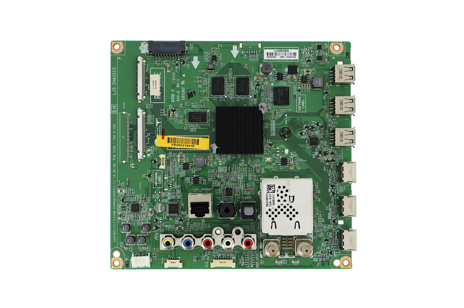 Vista frontal de Placa principal TV LG 60LB5800 - EBU62310418 EBU62310418